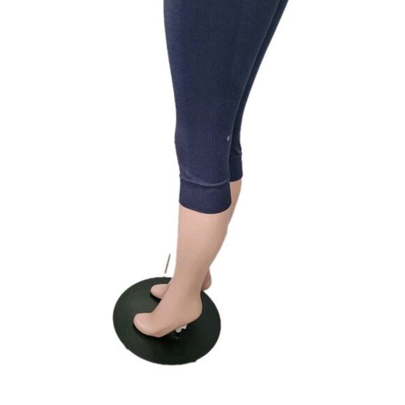 Lululemon Seamlessly Street Crop Leggings Women's Size 8 Cadet Blue Yoga - Picture 7 of 13